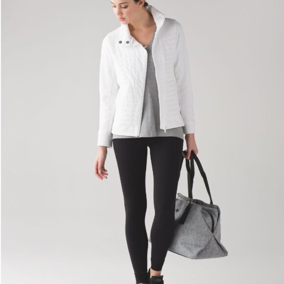 Lululemon Fleece Be True Jacket White - Picture 5 of 5